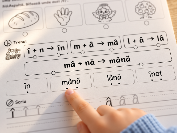 Pagină din caietul Micii Gânditori