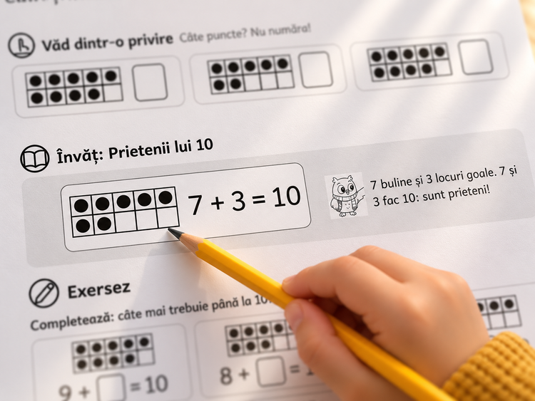 Pagină din caietul Micii Gânditori